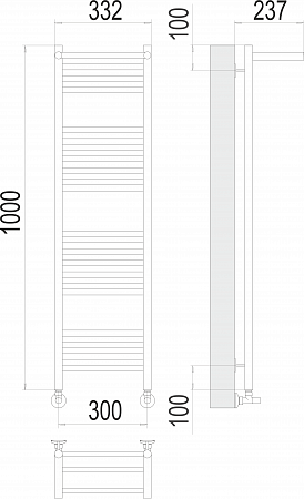 Аврора с/п П20 300х1000 Полотенцесушитель  TERMINUS Черногорск - фото 3
