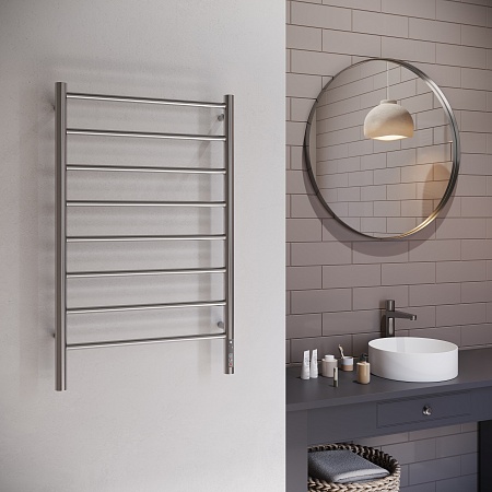 Аврора П8 500х850 Электро Полотенцесушитель TERMINUS Оружейная сталь Черногорск - фото 3